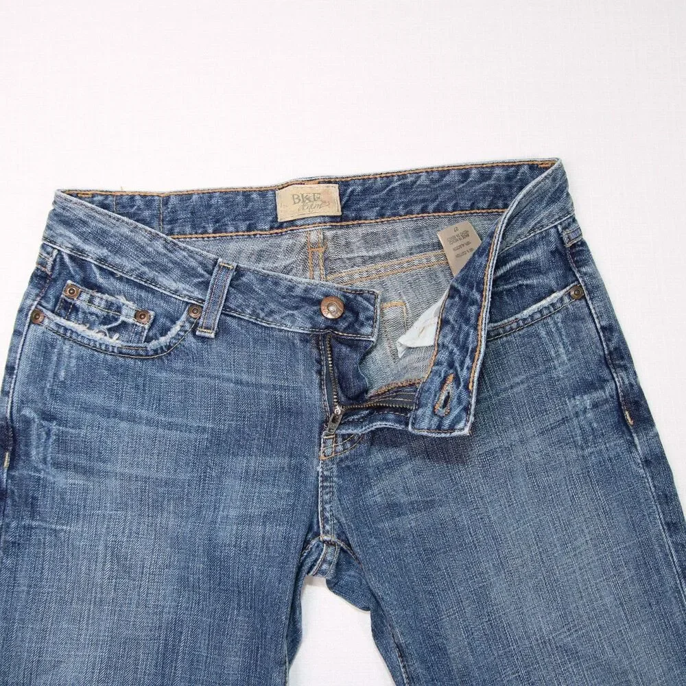 BKE Denim Medium Wash Blue Jean Bermuda Shorts Women's Size 27